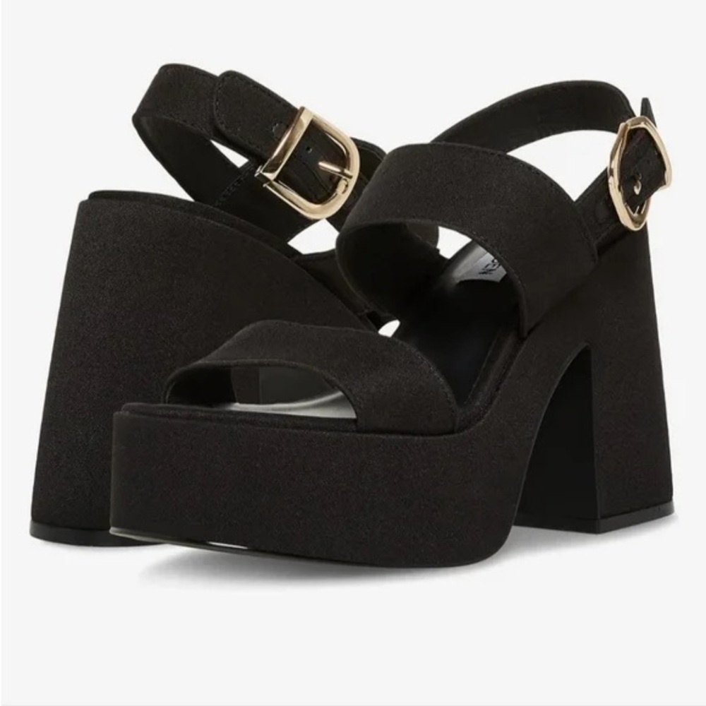 New Black Women's Platform Sandals
